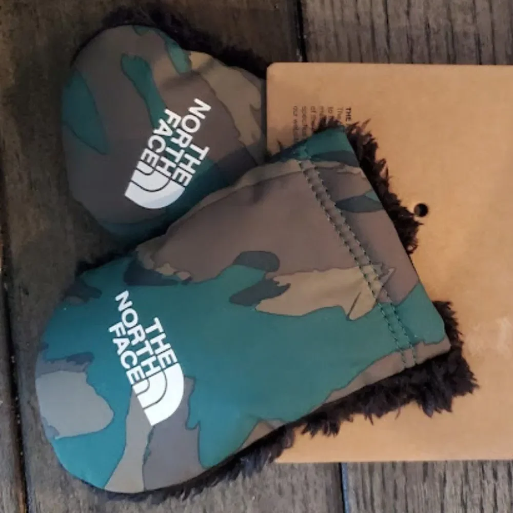 The North Face Babies' Suave Oso Mittens In Evergreen Mountain Glove Siz…